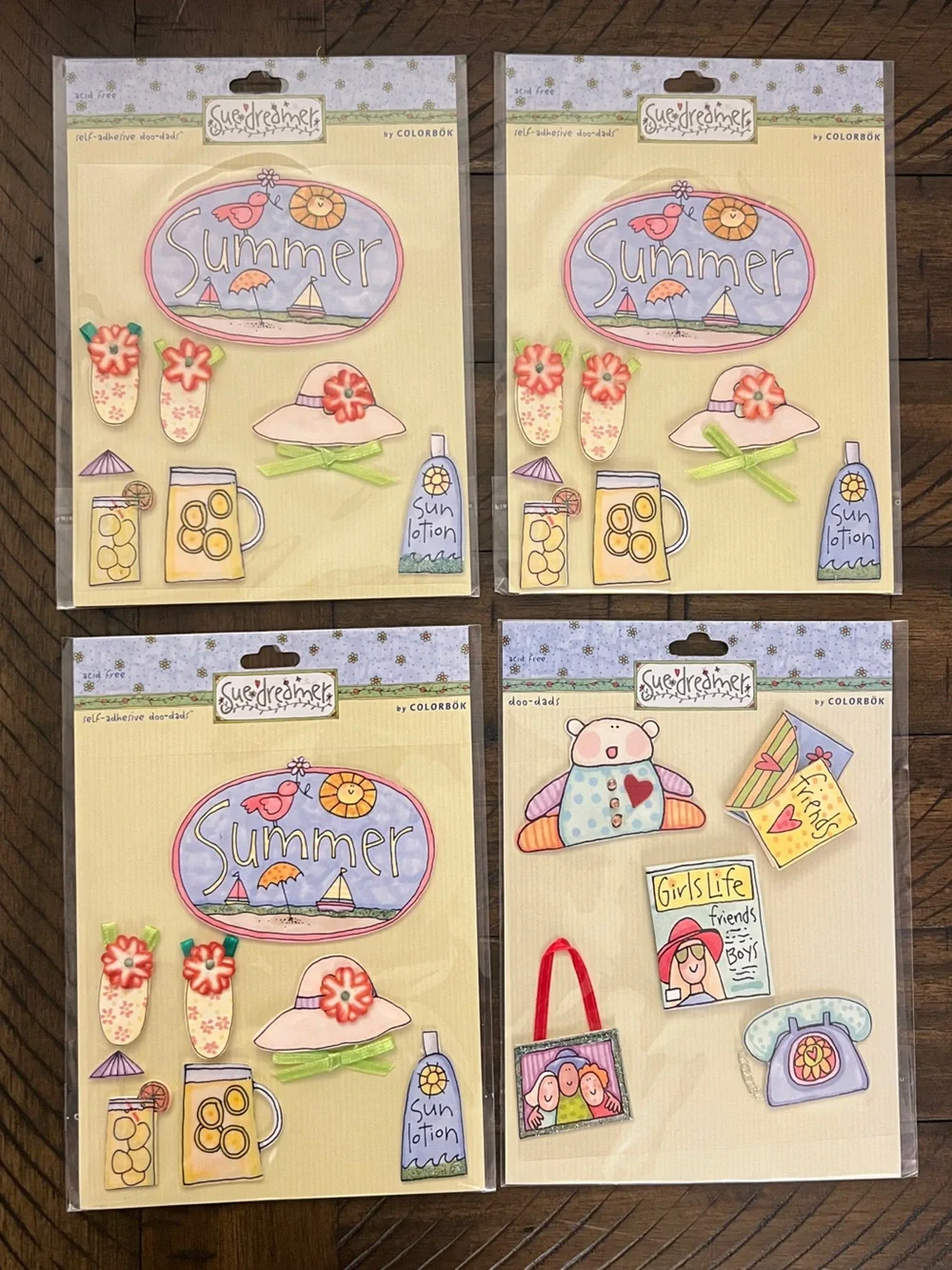 Scrapbook Stickers Sue Dreamer Doo-Dads